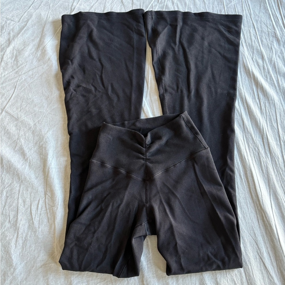 Aerie HighRise Waffle Flare Leggings